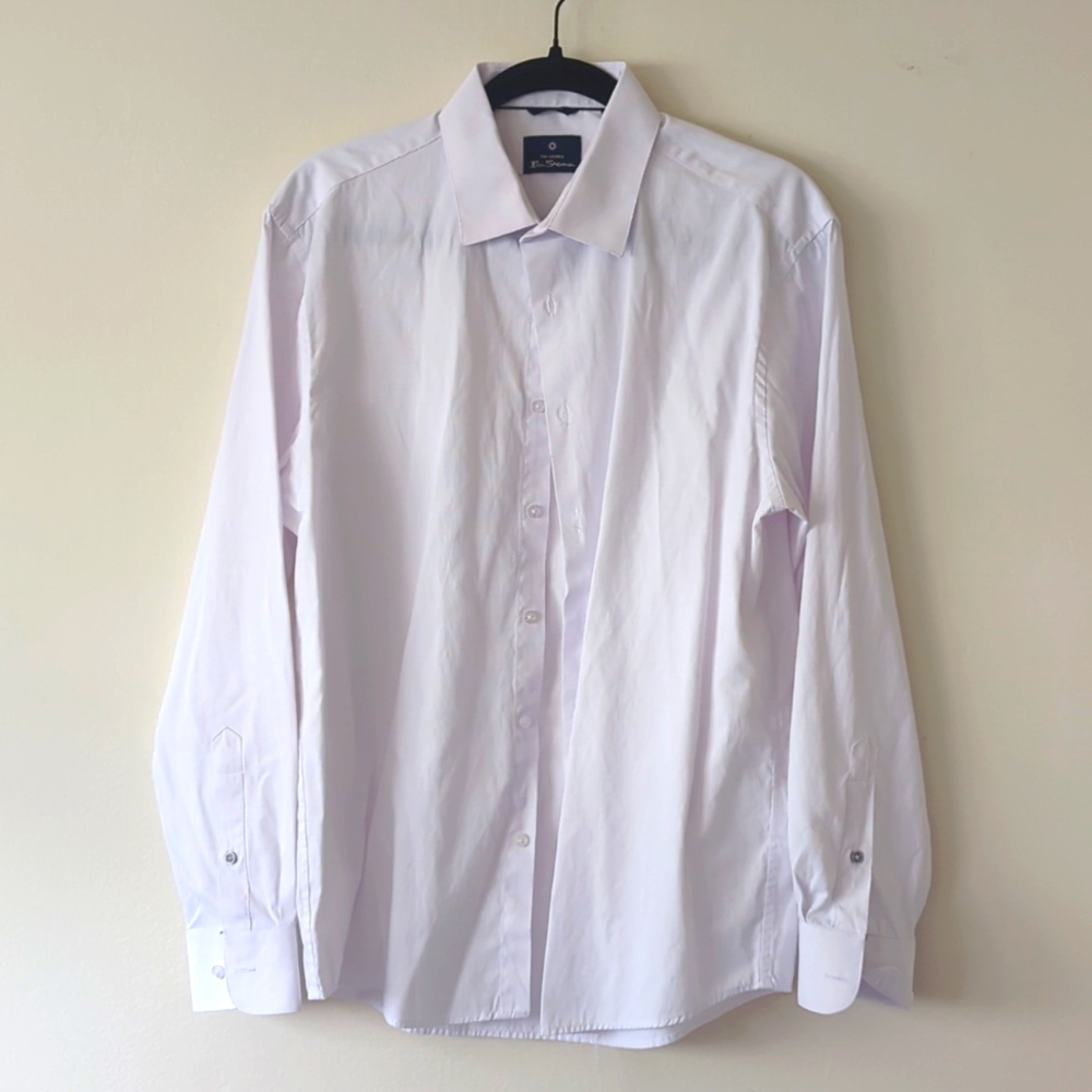 Ben Sherman white dress shirt sz 16-16.5x34/35